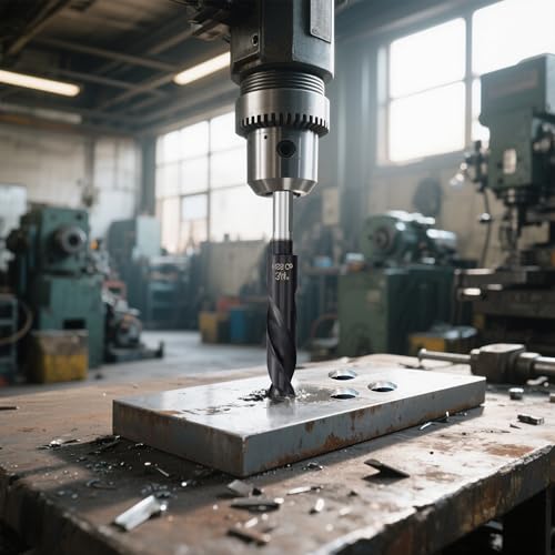 3/4 Cobalt Drill Bit for Metal and Hardened Steel, 1/2 Inch Reduced Shank M35 HSS Twist Heavy Duty Drill Bits, with Index Storage Case - size: 3/4 in