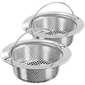 MR.SIGA Kitchen Sink Strainer, Stainless Steel Sink Drain Strainer, 2 Pack