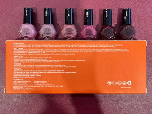 modelones Jelly Nail Polish, 6 Colors Quick Dry Nude Pink Nail Polish Set - color: A0 Jelly Pink