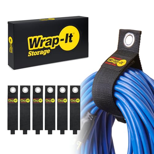Heavy-Duty Wrap-It Storage Straps, 17-inch (6 Pack) - size: 17" (6-Pack)