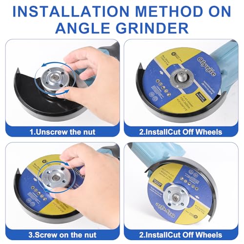 10 Pack 4 1/2 in Cut Off Wheel Cutting Wheels for Angle Grinders - style: 10 Pack