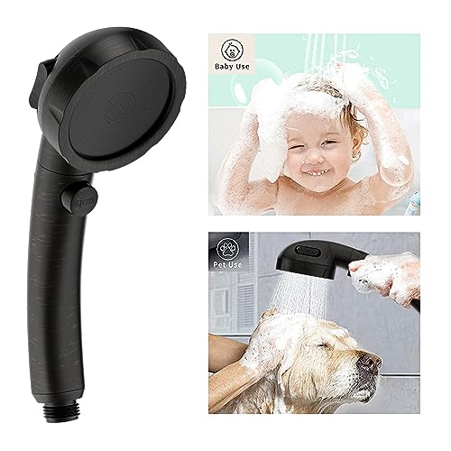KAIYING RV & Camper High Pressure Handheld Shower Head with Pause Button - color: Oil Rubbed Bronze