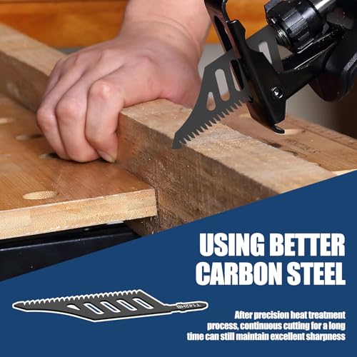 T142HB T-Shank Jigsaw Blades 10-Pack, 112mm 11TPI High Carbon Steel Jig Saw Blade for Flush Cut & Deep Wood Cutting, Compatible with Bosch, Dewalt,