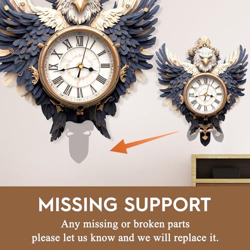 3D Wooden Puzzles for Adults-Eagle Clock Puzzle-Adult Crafts - color: Eagle Clock