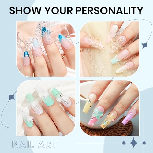 Solid Builder Gel for Nails 3D Nail Sculpture Gel and Nail Rhinestone Glue | 3d Gels Nails Art Clear Hard Gels for Christmas Home DIY Manicure for Women Girls - color: Clear Clear Clear