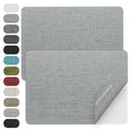 WILDREEDS 2 Pcs 8 x11 Inch Linen Repair Patches, Self-Adhesive Fabric Patch for Sofas, Couch, Furniture,Tote Bags, Car Seats (Beige Grey) - color: Beige Grey
