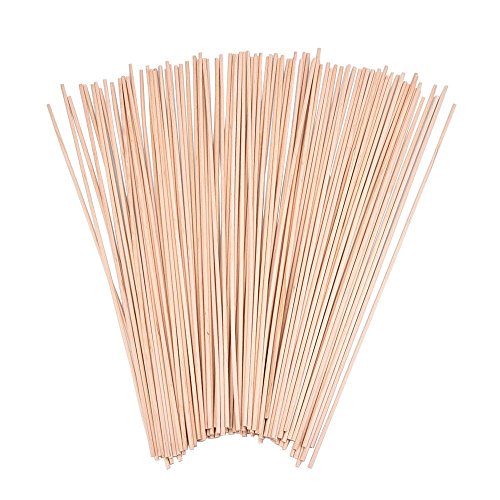 Eboot 100 Pack Craft Dowel Rods, 12 x 1/8 Inch Wood Sticks
