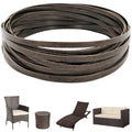 Wicker Repair Kit, Mottled Dark Brown, Polyethylene Material for Patio Furniture Repair, 130ft, High Strength - color: Mottled Dark Brown, size: 0.55 Lbs