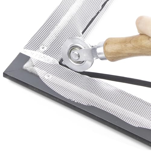 King&Charles Screen Roller Tool 2in1-Bearing Roller+Hook to Replace Mesh - size: 2 in 1