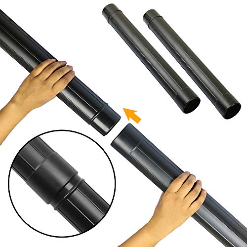 Shop Vac Accessories 2 1/2 inch Attachments (2.5 Wet Dry Vac Accessories - Extension Wands, Floor Brush, Dust Brush, Crevice Tool, Utility Nozzle, and Hose Kit (7-Pack Attachments) - size: 7-Pack Attachments