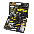 CARTMAN 218-Piece Household Tool Set, Yellow Home Repair Kit With Tool Case - style: 218 PC