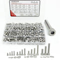 1160Pcs M3/M4/M5/M6 Hex Socket Bolt Kit,304 SS Metric Screws Assortment - size: M3/M4/M5/M6