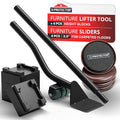 X-Protector Furniture Sliders for Carpet & Furniture Lifter Tool Set - size: Lifter + 4 PCS 3.5", For Carpet