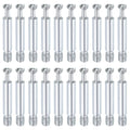 uxcell 45Pcs 40mm Furniture Connecting Fittings, Thread Bolts Dowels Screws, Metal Dowel Fitting Fasteners for Cabinet Drawer and Wardrobe Furniture, Silver - size: 40mm