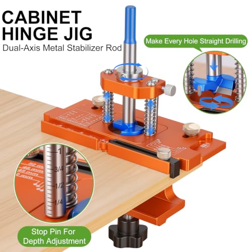 Metal Concealed Hinge Jig, Cabinet Hinge Jig, Door Installation Kit