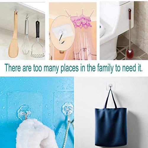 Jwxstore 12 Pack Wall Hooks for Hanging 33LB Heavy Duty Self Adhesive Hooks - size: 12 Pack
