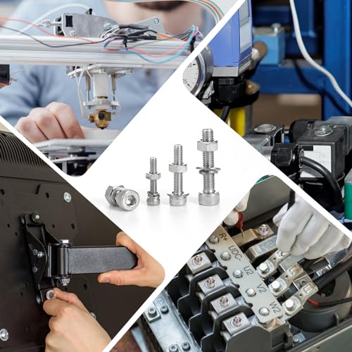 2024-Piece Metric Screw Assortment Kit, M2 M3 M4 M5, 304 Stainless Steel - size: M2-M5, 304 Stainless Steel, Hex Socket Head