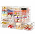 caktraie 6-Pack 30-Drawer Acrylic Storage & Makeup Organizer for Desk - size: 30 Drawers