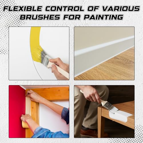 12 Pack Angle Sash Paint Brushes Treated Easy to Grip Wood Handle Synthetic Bristles Smooth Finishes Paint Brushes for Stain Wall Trim Painting Furniture(2 Inch) - size: 2 Inch