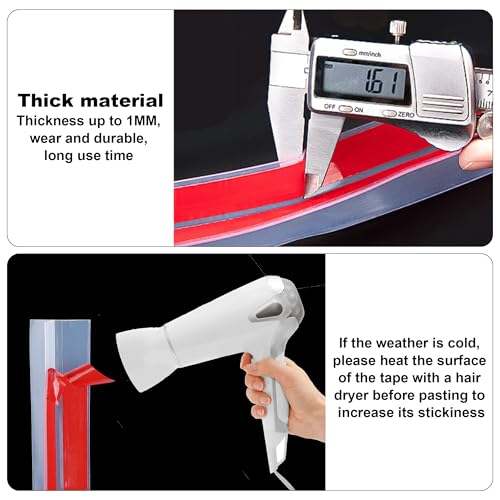 1.38 in x 20 Ft T-Shaped Silicone Weather Stripping Seal, Door Seal Tape for Doors and Windows,Weather Stripping Seal Strip Shower Sweep