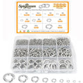 1000Pcs Spring Lock Washers Assortment Kit, Metric Split Lock Washer Set, 304 Stainless Steel Lock Washers for Screws Bolts,9 SAE Sizes M2 M2.5 M3 M4 M5 M6 M8 M10 M12