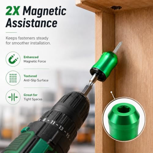 Magnetic Screw Holder 3 Pcs Magnetizer Demagnetizer Set For Drill Bits