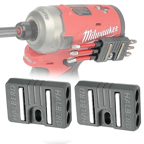 Halberd Premium Bit Holder, For Milwaukee M12 only, 2 Pack - color: M12, Premium, 2 Pack