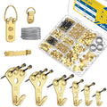 Uniclife 230 Pcs Heavy Duty Picture Hanging Kit, Picture Hanging Hooks,Gold - size: 230 Pcs, style: Gold