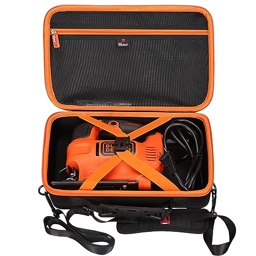 Mchoi Hard Case Suitable for BLACK+DECKER 4.5 -Amp BDEJS300C/ Hammerhead 4.8-Amp 3/4 Inch Jig Saw, Case Only - size: 12.5*8.4*3.5 inches