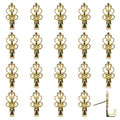 Push Pin Hangers，20 Pcs Zinc Alloy Pin Hooks Picture Hanging Nails for Home Office Fabric Wall Wooden (Gold) - style: Gold
