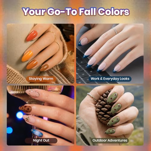 Beetles Fall Gel Polish Set, Fall Passage Collection, 25 Autumn Colors - color: Fall Passage - 25 Colors