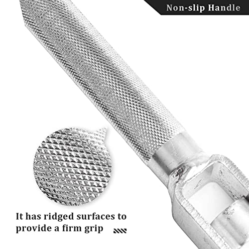 Winch Bar, 40" Combination Winch Bars with Square Head, Silver - color: Silver, size: 2 Pack