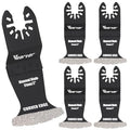 5PCS 2''/51mm Diamond Oscillating Saw Blades for Grit Grout Removal