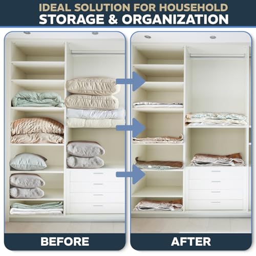 8 Pack XXL & Jumbo Space Saver Vacuum Storage Bags - size: 8 Variety - 4Jumbo + 4XXL