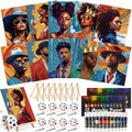 Ctosree 72 Pcs Couple Paint and Sip Kit for Adults Pre Drawn Canvas - style: Couple