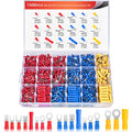 Nilight 1500PCS Mixed Quick Disconnect Insulated Electrical Crimp Terminals - color: 1500PCS Mixed Crimp Terminals