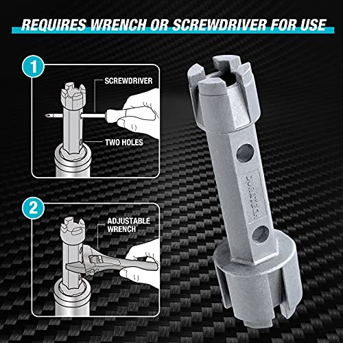 DURATECH Tub Drain Remover Wrench for Bath and Shower Drains
