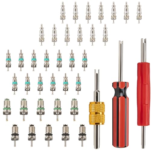 39 PCS Air Conditioning Valve Core Accessories Kit, Schrader Valve Tool