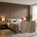 5 Pcs Wood Slatwall Panels Large Acoustic Panels for Wall 47.2 x 23.6 x 0.4 Inch Soundproof Sound Dampening Wood Veneer Sound Absorbing Wall Panel for Bedroom Home Studio Office (Walnut) - color: Walnut