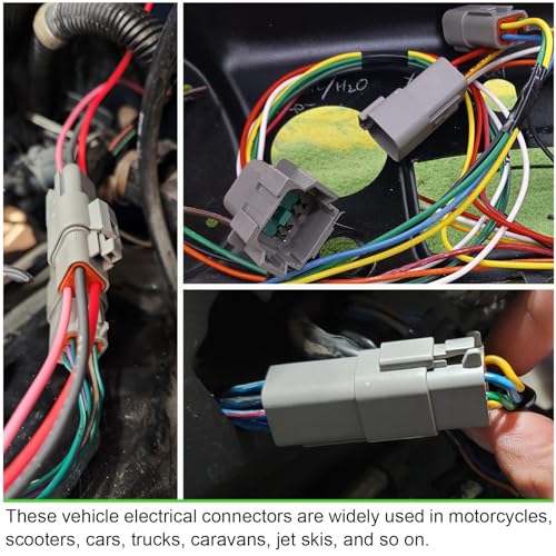 2/3/4 Pin Deutsch Connector Kit 18 Set Waterproof DT Connector with Crimper - color: 2-3-4pin/18kit With Crimper