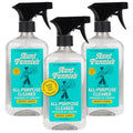 Aunt Fannie's All Purpose Vinegar Cleaner Spray, Lemon, Pack of 3 | Cuts Grease & Grime, No Harsh Residue, Safe for Kitchens Bathrooms Windows Counters & Sealed Areas, Kid and Pet Safe - size: 16.9 Fl Oz (Pack of 3)