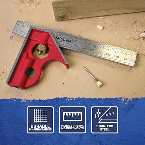 Faithfull CS150 Combination Square 150mm/6-inch