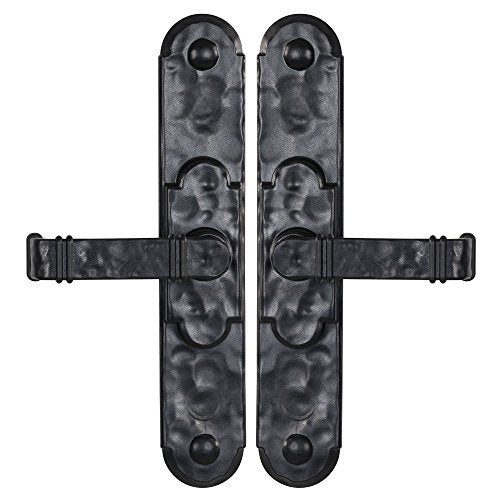Household Essentials Black Hinge IT Premium Carriage House Lever Handle & Hinge 6 Piece Garage Door Magnet - size: Pack of 1, style: Premium Hinges with Lever