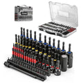 Saker 80-Piece Magnetic Impact Nut Driver Set, SAE & Metric Driver Bit Set, Socket Adapters, Bit Holder, Wing Nut Driver, Universal Sockets, Quick Release Extension, Power Bits with Storage Box - size: 80PCS