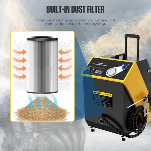 Walnut Blaster, Walnut Blaster Kit for Carbon Cleaning - size: 1500W Walnut Blaster