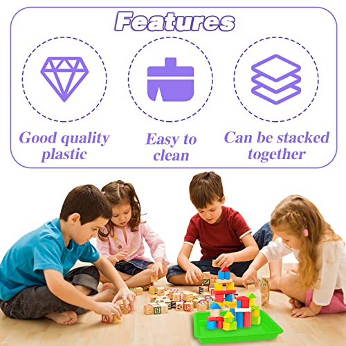 10 Pack Activity Plastic Crafts Art Tray,12.4”x 9.3" x 1.2"
