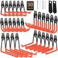 Heavy Duty Garage Hooks for Storage & Hanging Items, 30-Pack - color: 30-Pack Set Orange