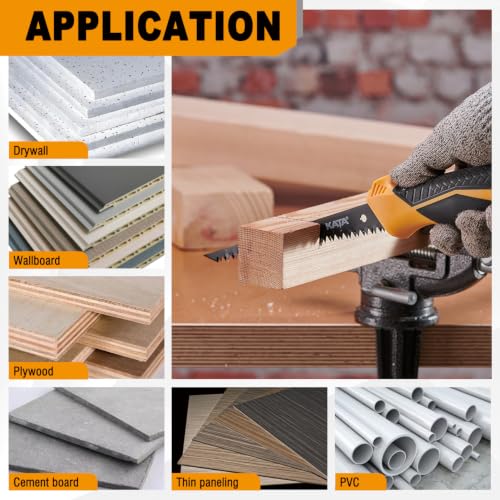 KATA 6 Inch Drywall Saw, Sharp Jab Saw for Pumpkin Carving & DIY Cutting - color: Drywall Saw