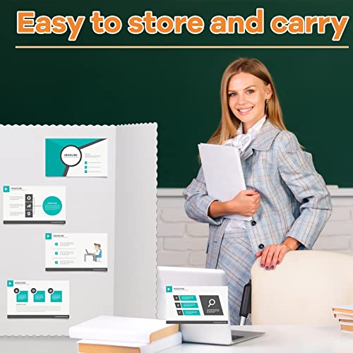 Ctosree 18 Pcs 48 x 36 Inch Tri Fold Poster Board Bulk for Display, White - color: White, size: 48 x 36 inch