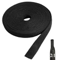 25ft 3/8" Heat Shrink Braided Sleeve Cord Protector, Automotive Wire Cover - size: 25ft - 3/8"(10mm)